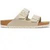 Image de Sandales cuir suède Birkenstock Arizona Blanc 38 Étroit 1031645