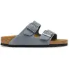 Image de Sandales cuir Birkenstock Arizona Suede Bleu 37 Étroit 1032694