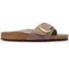 Image de Sandales synthétique femme Birkenstock Madrid Big Buckle Marron 39 Étroit 1032935