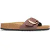 Image de Sandales cuir femme Birkenstock Madrid Big Buckle Nubuck Gris 39 Étroit 1033145