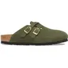 Image de Sabots cuir femme Birkenstock Blair Suede Vert 36 Étroit 1033158
