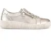 Image de Baskets en satin métallisé Gabor Argenté 37,5 83.334.62