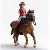 Image de Hannah et Cayenne - Figurine Horse Club