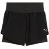 Image de Short 2 en 1 femme Puma Dreamrun 3" 528558-01 Noir XL