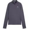 Image de Haut d'entraînement 1/4 zip femme Puma Velocity Cloudspun 526650-35 Gris S