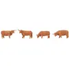 Image de Modélisme HO Figurines : Vaches écossaises rouges Faller-F151926