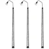 Image de Accessoires pour Modélisme HO : 3 Lampes LED cintrées sur poteau en treillis Faller-F180117