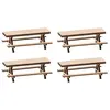 Image de Modélisme HO : 4 Bancs à pique‐nique ‐ Époque IV : 1978/1985 Faller-F180304