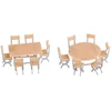 Image de Modélisme HO : Accessoires de décor : 2 Tables et 12 chaises Faller-F180957