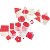 Image de Corps géométriques, transparents (rouge) grands, set de 17 Eduplay-120070