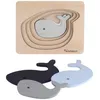 Image de Puzzle en bois Baleine (6 pièces)