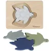 Image de Puzzle en bois Tortue (6 pièces)