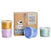 Image de Coffret Mika peinture aux doigts naturelle et vegan Cristal (assort. 4 pots)