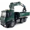 Image de Mercedes-Benz Arocs Licence Camion grue avec benne RTR 1:14 vert 22568
