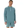 Image de Haut d'entraînement 1/2 zip Asics Icon 2011D459 - 401 Vert L