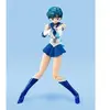 Image de Figurine Bandai Sailor Moon S.H. Figuarts Sailor Mercury Animation Color Edition Bleu 14 cm BTN59599-7