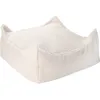 Image de Pouf Ottoman Square Cream White molletonné