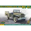 Image de Maquette Véhicule militaire : WC-51 U.S. 3/4 ton weapons carrier Beep Ace-ACE72612