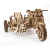 Image de Maquette en bois : Moto Scrambler UGR-10 avec Side-Car Ugears-8412113
