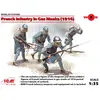 Image de Figurines : Infanterie française avec masques à gaz (1916) ICM-35696