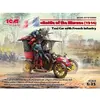 Image de Maquette et figurines militaires : Taxi de la Marne avec Infanterie Française, Bataille de la Marne ICM-35660