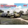 Image de Maquettes véhicules militaires : Panhard 178 AMD-35, FCM 36, Laffly V15T ICM-DS3514