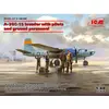 Image de Maquette avion et figurines : A-26C-15 Invader avec pilotes et personnel au sol ICM-48288