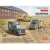 Image de Maquettes Véhicules Militaire : Sankas' WWII Wehrmacht Ambulance ICM-DS3523