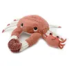 Image de Peluche Cassecou le crabe et son bébé terracotta (39 cm)