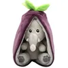 Image de Peluche Les Flipetz Velvet l'éléphant-aubergine