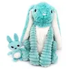 Image de Peluche Toudou maman et bébé Les Ptipotos Aqua (25 cm)