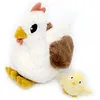 Image de Peluche Pioupiou maman et bébé Les Ptipotos Blanc (32 cm)