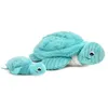 Image de Peluche Sauvenou maman et bébé Les Ptipotos Aqua (29 cm)