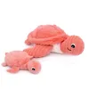 Image de Peluche Sauvenou maman et bébé Les Ptipotos Corail (29 cm)