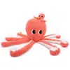 Image de Peluche Filou maman et bébé Les Ptipotos Corail (50 cm)