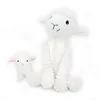 Image de Peluche Olou maman et bébé Les Ptipotos Blanc (31 cm)