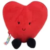 Image de Peluche Les Flipetz Coeur et Fleur Rouge Coquelicot