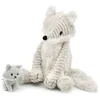 Image de Peluche Frimou maman et bébé Les Ptipotos (37 cm)