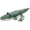 Image de Peluche Croketou le crocodile maman et bébé Vert (57 cm)
