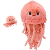 Image de Peluche Méduse Les Ptipotos maman et bébé Corail (36 cm)