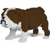 Image de Jecka - Blocs De Construction, Chien Bulldog Anglais Marron