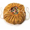 Image de Sac à jouets 2 en 1 Noomad Original Organic Grid Mustard
