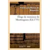 Image de Éloge de monsieur de Montesquieu - De Maupertuis-P-L - Hachette Bnf - broché - Livre
