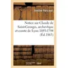 Image de Notice sur Claude de Saint-Georges, archevêque et comte de Lyon 1693-1794, lue à la Société Littéraire de Lyon, le 11 juin 1862... - Pericaud-A - Hachette Bnf - broché - Livre