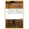 Image de Oeuvres complètes de M.de Lamartine. Mélange en prose et en vers T. 8 - Alphonse de Lamartine - Hachette Bnf - broché - Livre