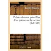 Image de Poésies diverses, précédées d'un poème sur la vaccine - Casimir Delavigne - Hachette Bnf - broché - Livre