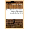 Image de Des publications populaires : lettre à M. Chapuys-Montlaville - Alphonse de Lamartine - Hachette Bnf - broché - Livre