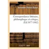 Image de Correspondance littéraire, philosophique et critique, (Éd.1877-1882) ed.18 - Guillaume-Thomas Raynal - Hachette Bnf - broché - Livre
