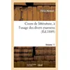 Image de Cours de littérature, à l'usage des divers examens. Volume 11 - Félix Hémon - Hachette Bnf - broché - Livre