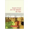 Image de Je n'ai besoin de rien - Brigitte Giraud - Flammarion - broché - Roman
